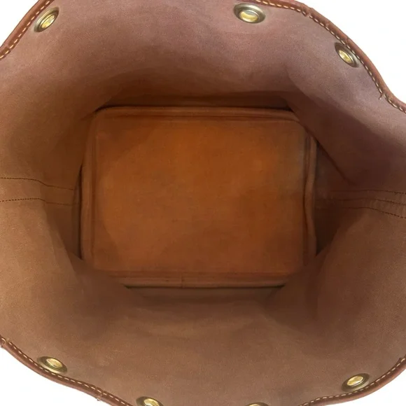 Louis Vuitton Petit Noe Shoulder Bag Monogram Coated Canvas Drawstring Vintage - Picture 10 of 17